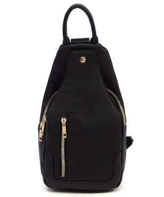 Fashion Sling Backpack AD2766 BLACK